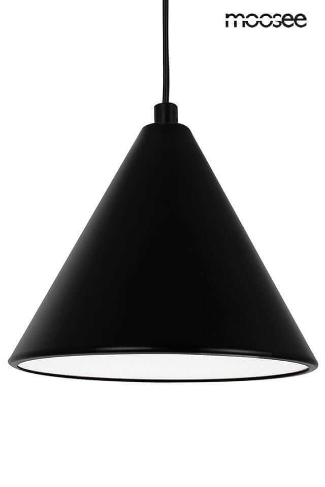 Závesná lampa Acustica čierna