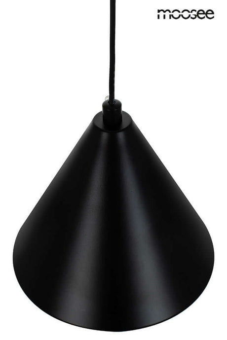 Závesná lampa Acustica čierna
