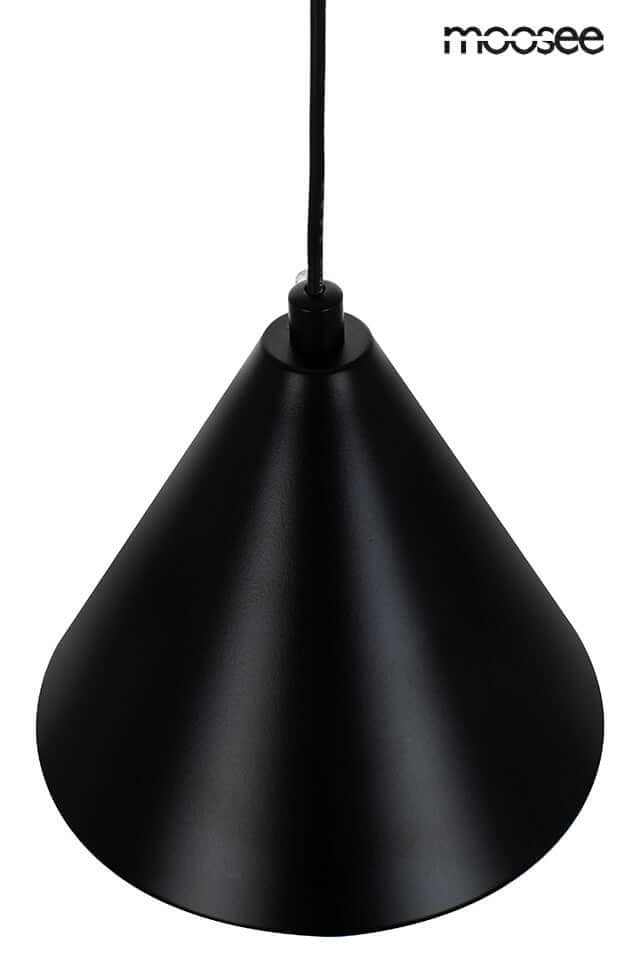 Závesná lampa Acustica čierna