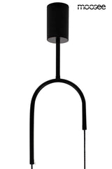 Závesná lampa Acustica čierna