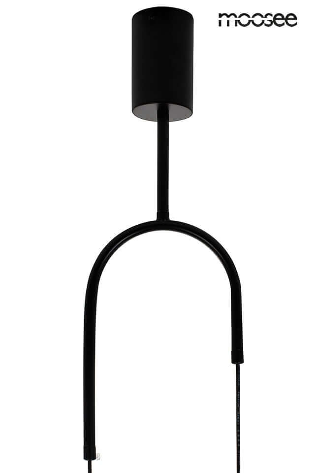 Závesná lampa Acustica čierna