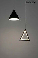 Závesná lampa Acustica čierna