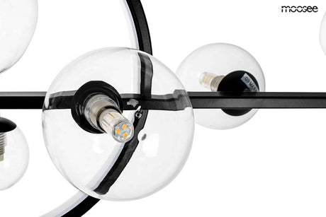 Závesná lampa Alure Line Twin 120 čierna