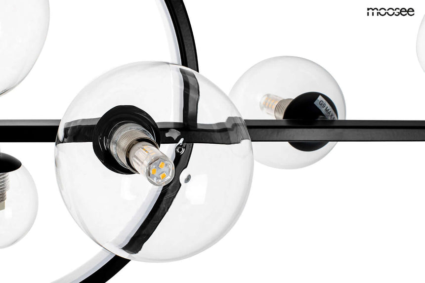 Závesná lampa Alure Line Twin 120 čierna