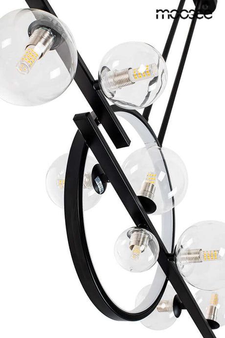Závesná lampa Alure Line Twin 120 čierna