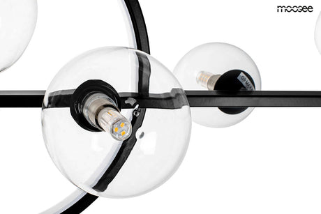 Závesná lampa Alure Line Twin 90 čierna