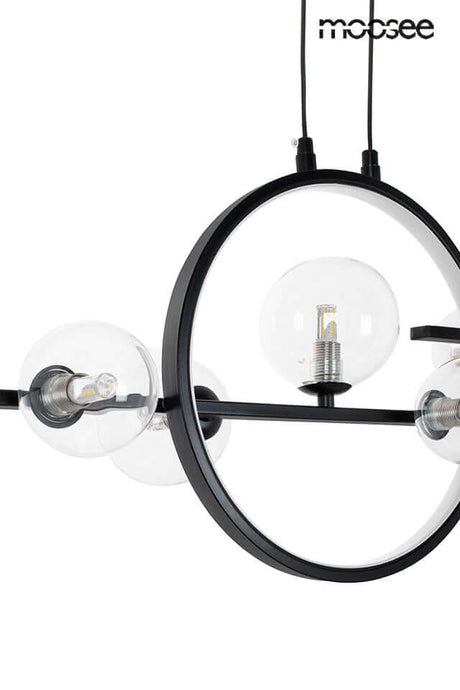 Závesná lampa Alure Line Twin 90 čierna