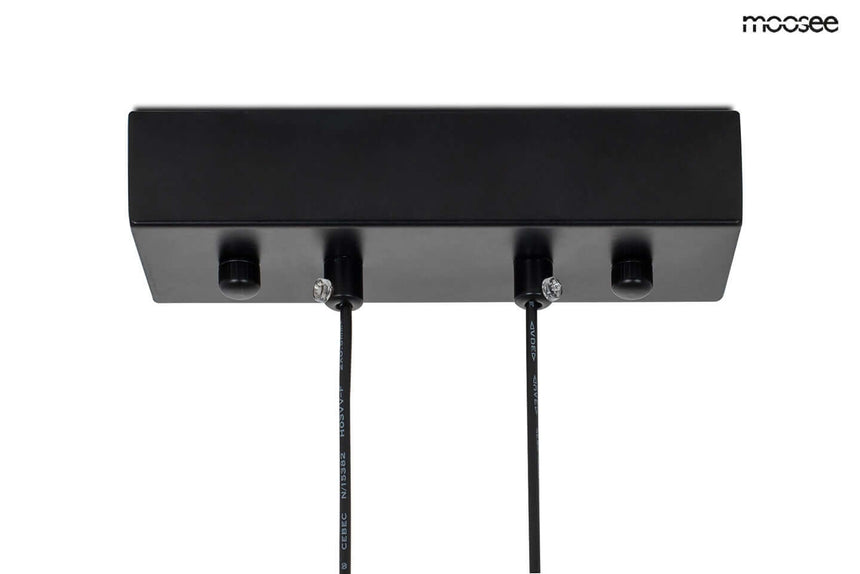 Závesná lampa Alure Line Twin 90 čierna