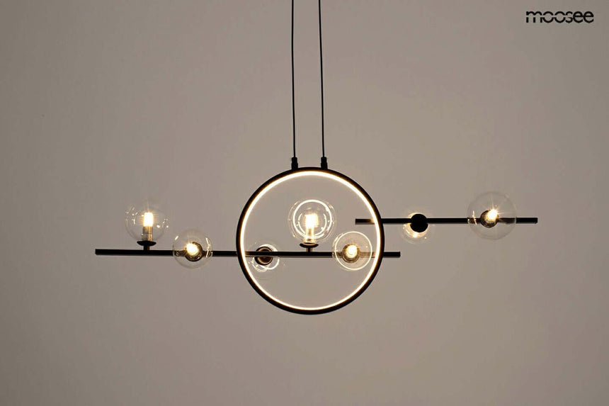 Závesná lampa Alure Line Twin 90 čierna