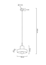 Závesná lampa Arco 20 z mramoru
