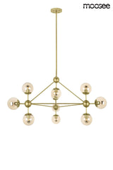 46. ​​​​Závesná lampa Astrifero 10 zlatá / jantárová