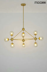 46. ​​​​Závesná lampa Astrifero 10 zlatá / jantárová