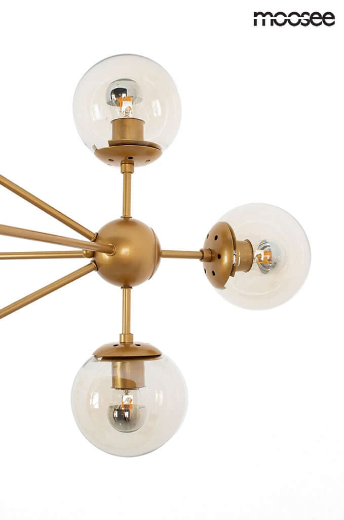 47. Závesná lampa Astrifero 15 zlatá/jantárová