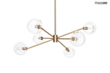 Závesná lampa Aura 6 zlatá