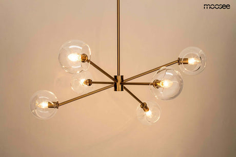 Závesná lampa Aura 6 zlatá