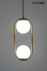 Závesná lampa Aurelia Twin zlatá