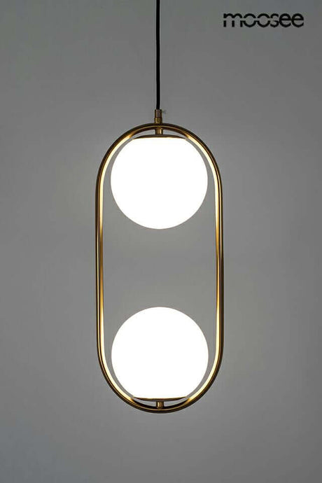 Závesná lampa Aurelia Twin zlatá