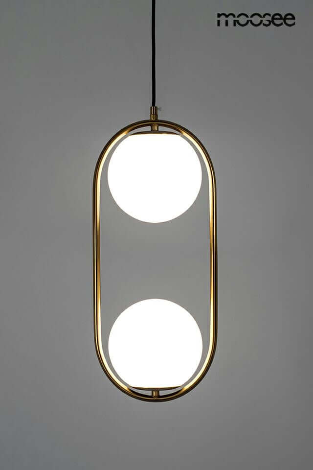 Závesná lampa Aurelia Twin zlatá