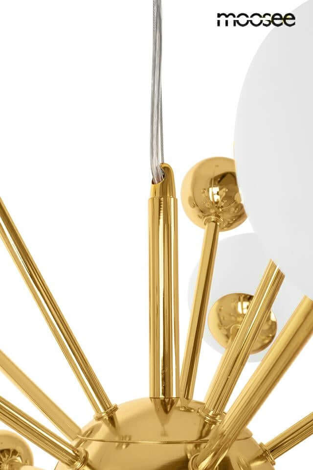 Závesná lampa Aurelia zlatá