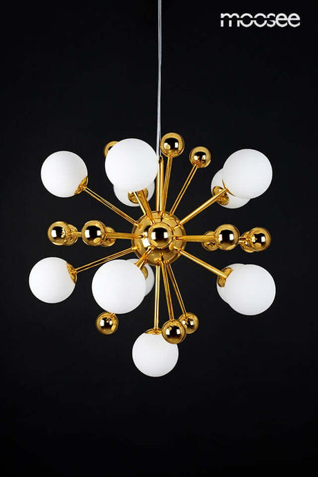Závesná lampa Aurelia zlatá