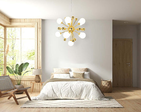 Závesná lampa Aurelia zlatá