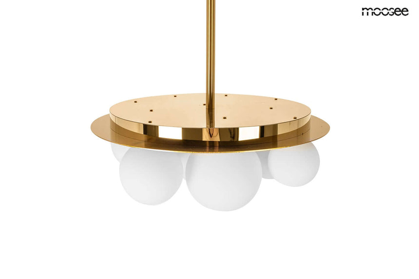 Závesná lampa Bacardi zlatá