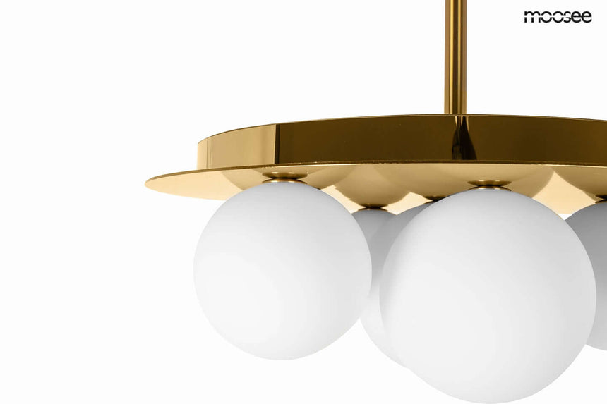 Závesná lampa Bacardi zlatá