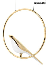 Závesná lampa Bird Disc zlatá