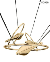 Závesná lampa Bird Disc zlatá