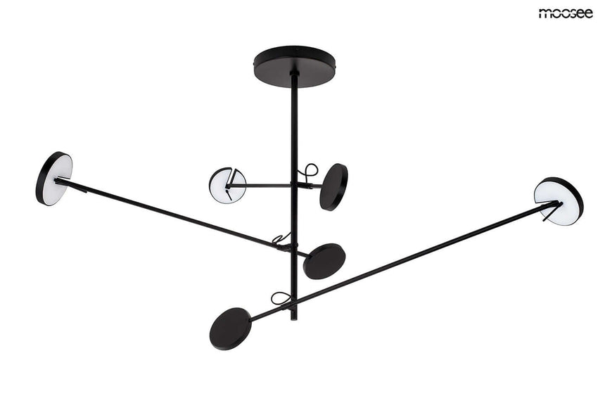 Závesná lampa Bobbie 3 čierna