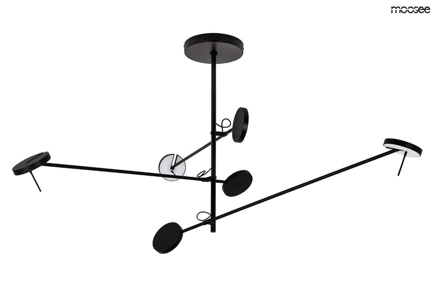 Závesná lampa Bobbie 3 čierna