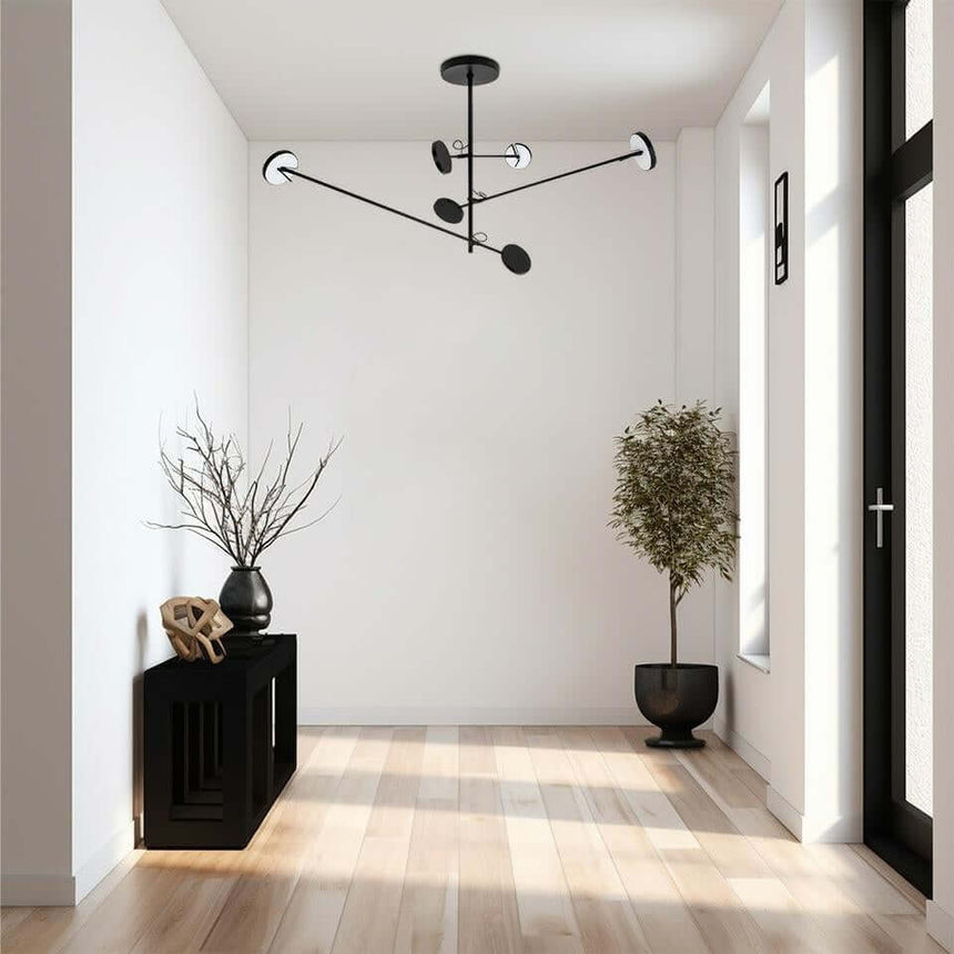 Závesná lampa Bobbie 3 čierna