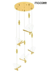 Závesná lampa Butterfly Disc 5 zlatá