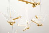 Závesná lampa Butterfly Disc 5 zlatá