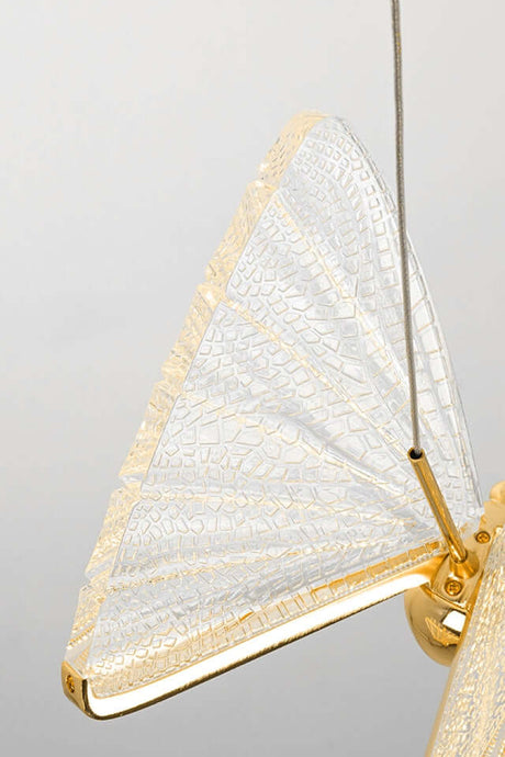 Závesná lampa Butterfly Disc 5 zlatá