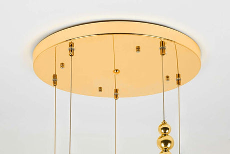 Závesná lampa Butterfly Disc 5 zlatá