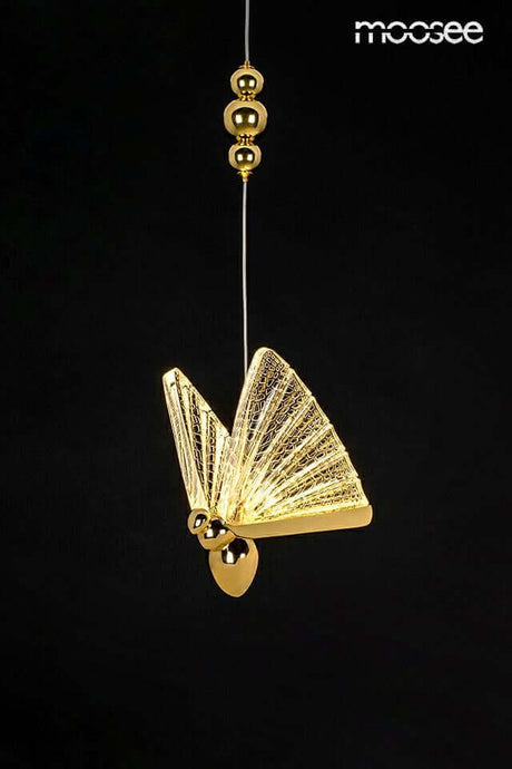 Závesná lampa Butterfly M zlatá
