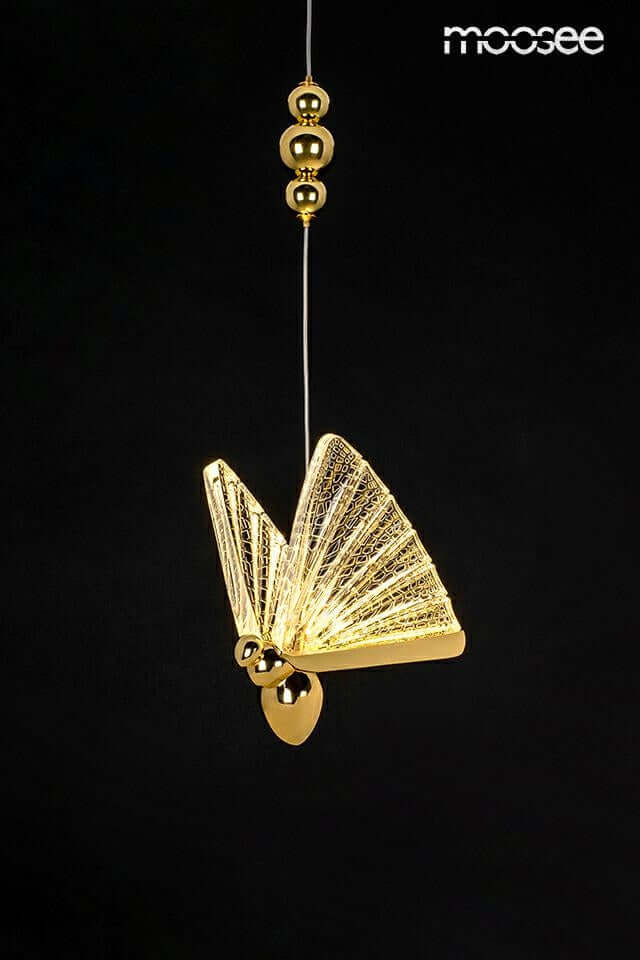 Závesná lampa Butterfly S zlatá