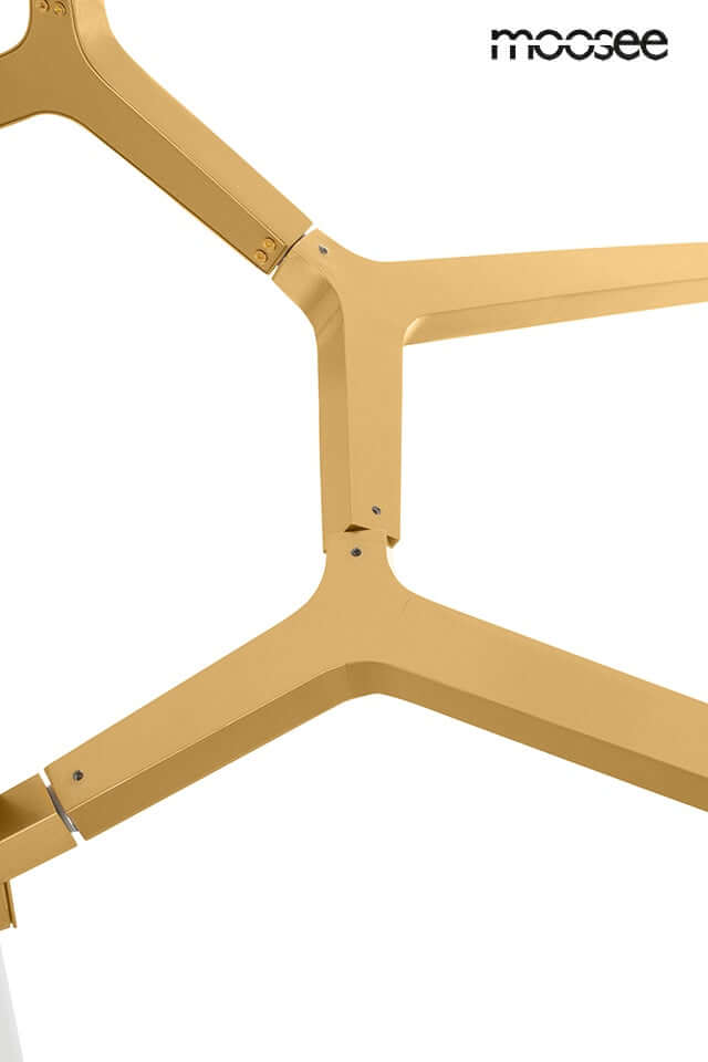 Závesná lampa Candelabr 10 zlatá