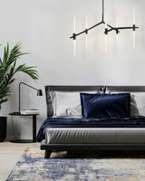 Závesná lampa Candelabr 10 čierna