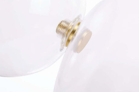 Závesná lampa Capri 4 zlatá – 60 LED, hliník, sklo