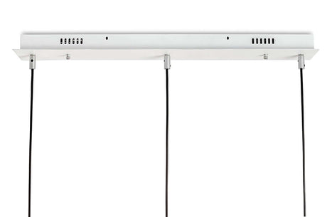 Závesná lampa Capri Line 3 zlatá – 180 LED, hliník, sklo