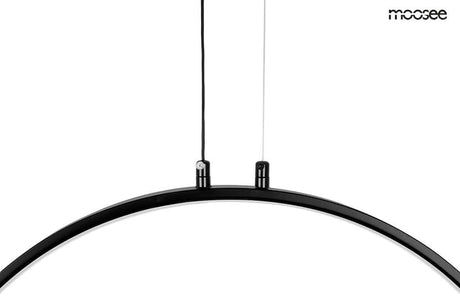 Závesná lampa Circulo Six čierna