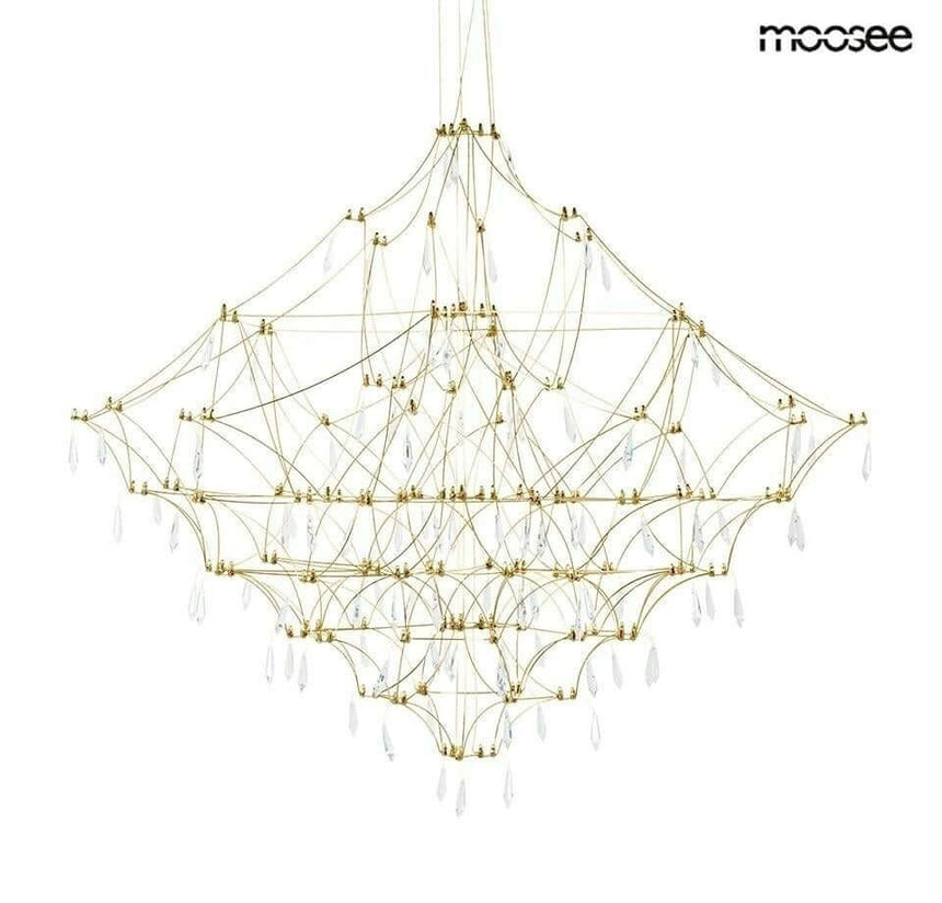 Závesná lampa Constellation 120 Gold – LED, brúsená oceľ