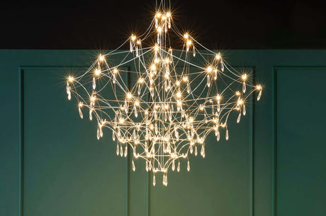 Závesná lampa Constellation 120 Gold – LED, brúsená oceľ