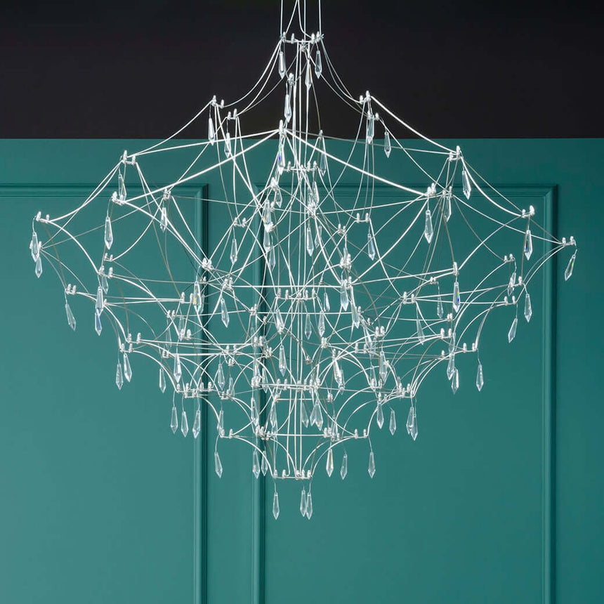 Závesná lampa Constellation 120 Gold – LED, brúsená oceľ