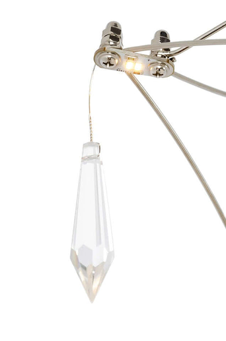 Závesná lampa Constellation 77 – LED, brúsená oceľ