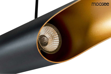 Závesná lampa Conteo čierna