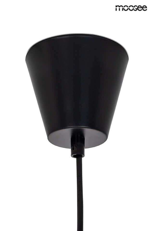 Závesná lampa Conteo čierna