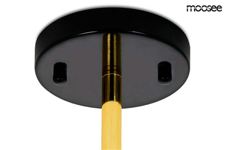 Závesná lampa Cosmo Level M – čierna, zlatá